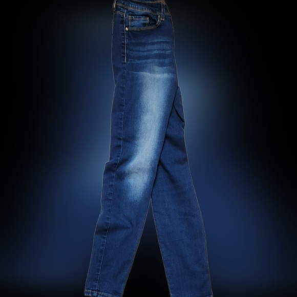 #K40 California Vintage Girls Blue Distressed Cotton Jeans - Picture 10 of 12